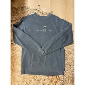 Jackson Hole Wyoming Moose Embroidered Sweatshirt